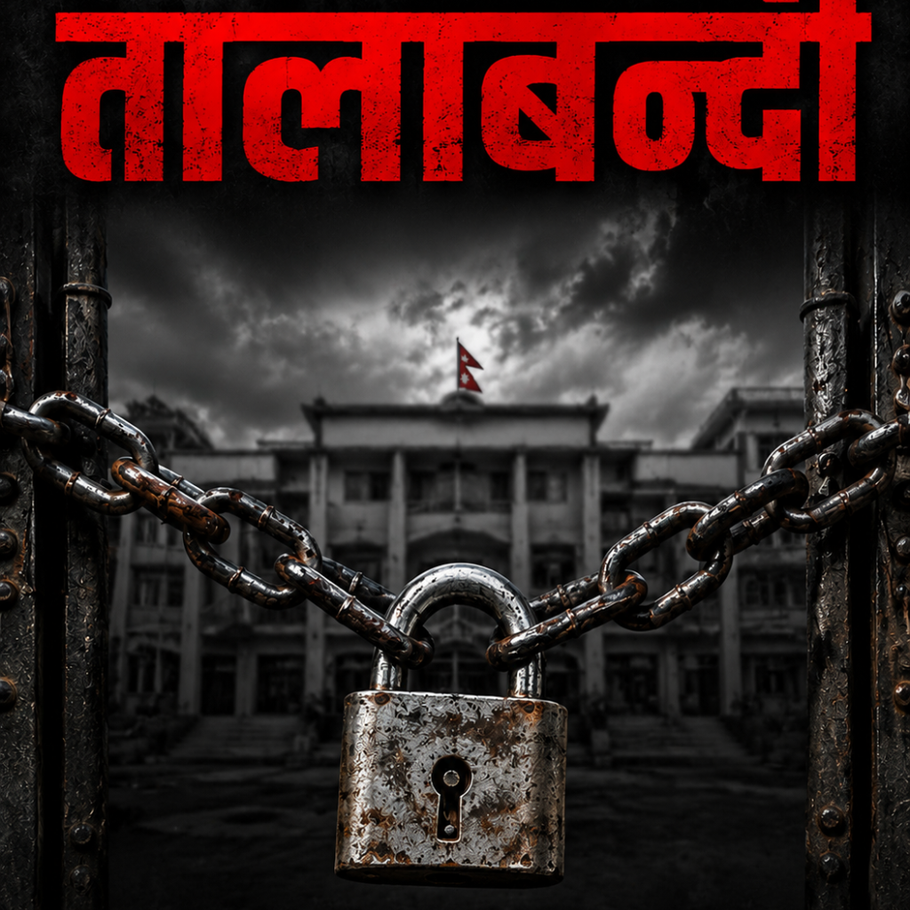 रामधुनी नगरपालिकामा ताला, परीक्षा नतिजालाई लिएर विरोध चर्कियो रामधुनी नगरपालिकामा ताला, परीक्षा नतिजालाई लिएर विरोध चर्कियो